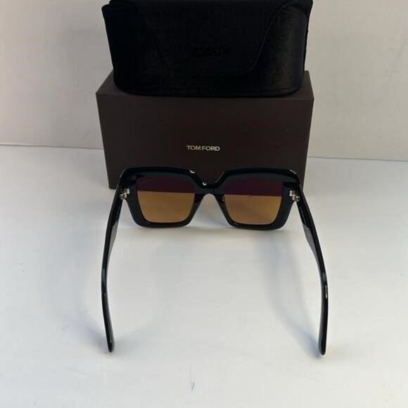 New Authentic Tom Ford Esme FT1157 01E Black Yellow TF1157